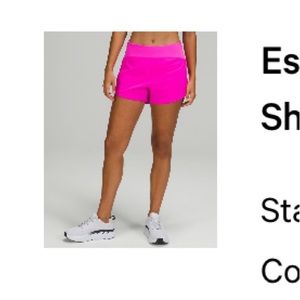 Lululemon essential high rise running short 4”